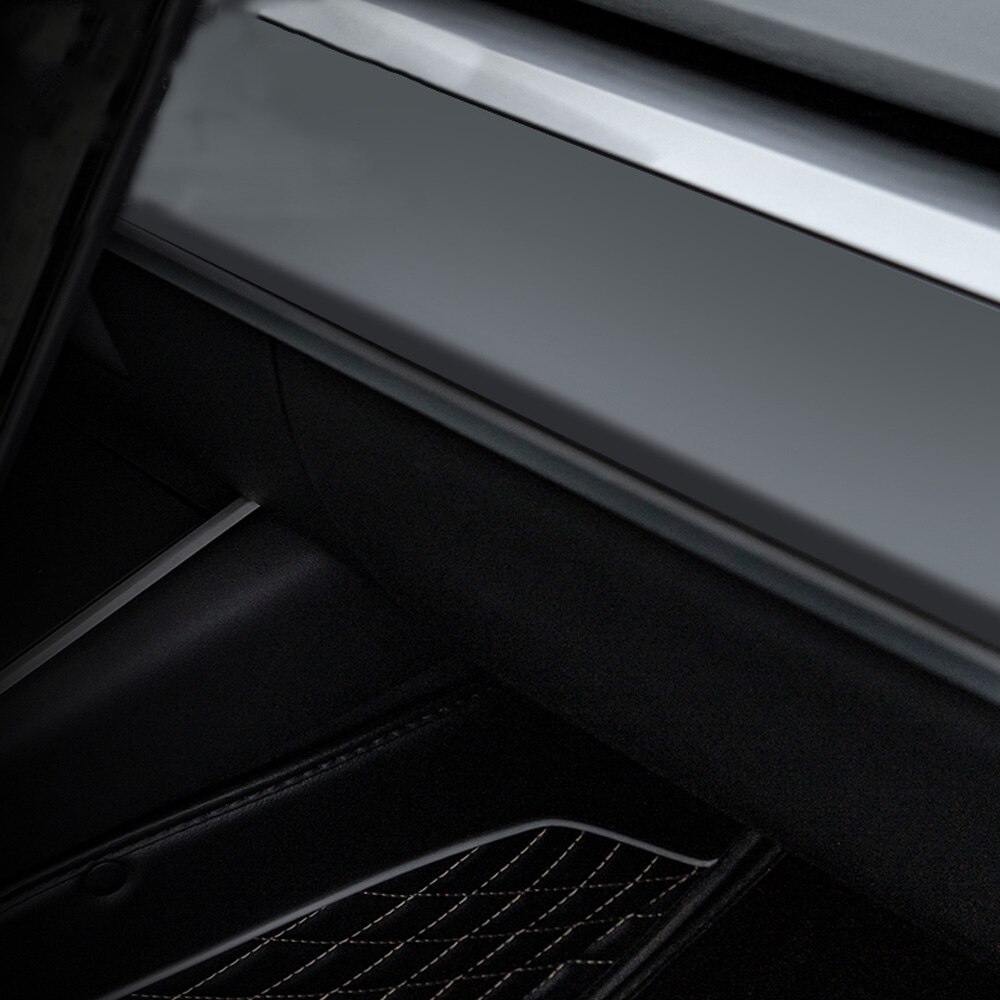 Et sæt abs midterkonsol dashboard panel cover trim til tesla model 3