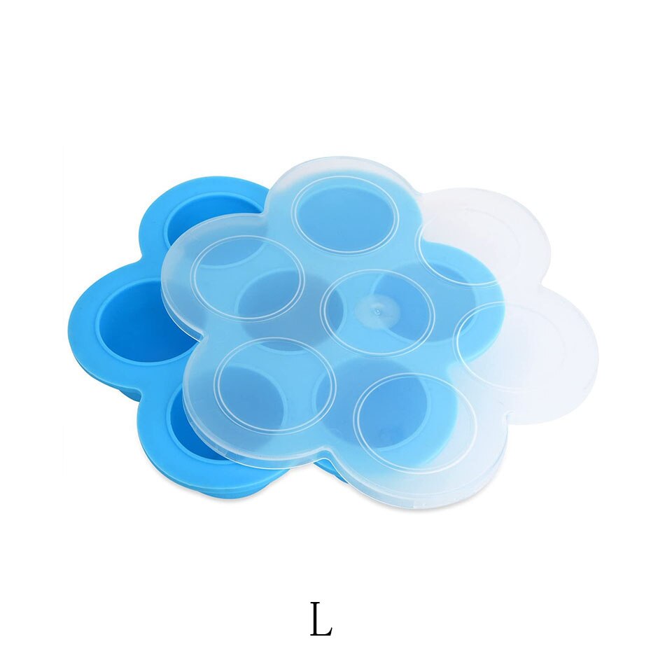 Silicone Egg Bites Molds Steamer Rack for Pressure Cooker Accessories: L Blue