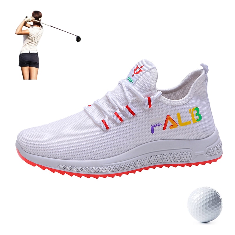Kvinders damer trendy piger golf sneakers sok mesh sport sneakers kvinder golf træningssko sommer sneakers fritidssko