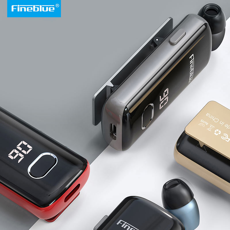 Fineblue F580 Draadloze Koptelefoon Bluetooth 5.3 Intrekbare Draagbare Headset Gesprekken Herinneren Trillingen Sport Run Hoofdtelefoon F920 F520