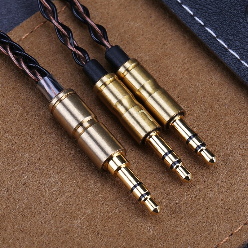 Openheart 8 Core Kabel Voor Hoofdtelefoon 1 Naar 2 Jack 3.5/2.5/4.4Mm Balans Upgrade Vervanging Silver kabels 1.4M Persoonlijkheid: 3.5 to 3.5