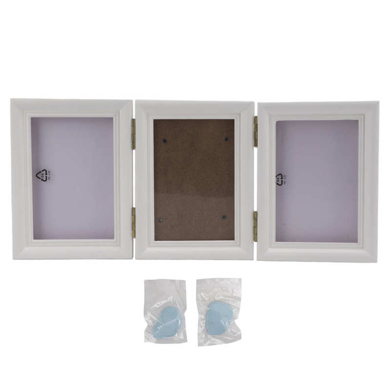 Pamiątkowy nagrobek dla zwierząt domowych kot zwierzę domowe nagrobki zwierzę domowe Pawprint ramka pamiątkowa DIY zwierzę domowe ślad stopy memoriał ramka na zdjęcia z: Elegant niebieski Clay