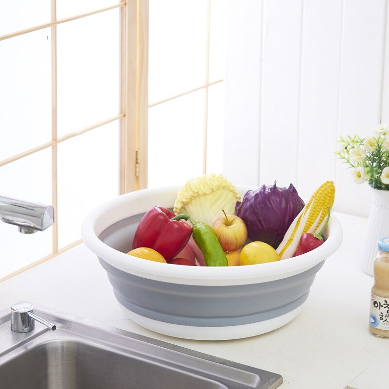 Portable Basin Travel Foldable Washbasin Camping Washbasin bassine plastique Bucket Bowl Storage Washing Basin 10L washing basin