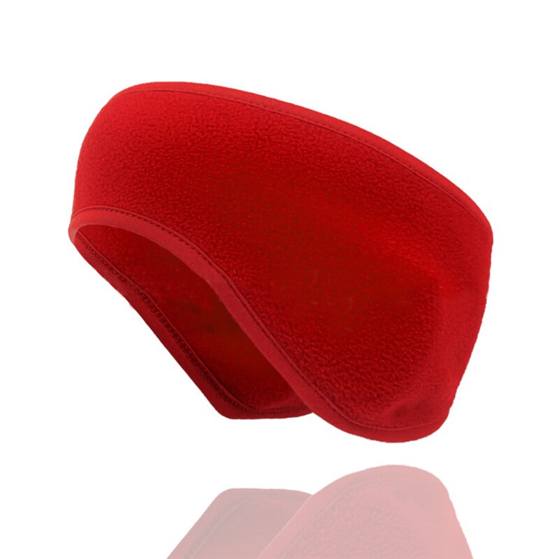 Fleece Hoofdband Zachte Winter Warme Muts Oor Muff Warmer Mens Dames Voor Winter Outdoor Activiteiten Skiën Snowboarden Ski Snowboard: Rood