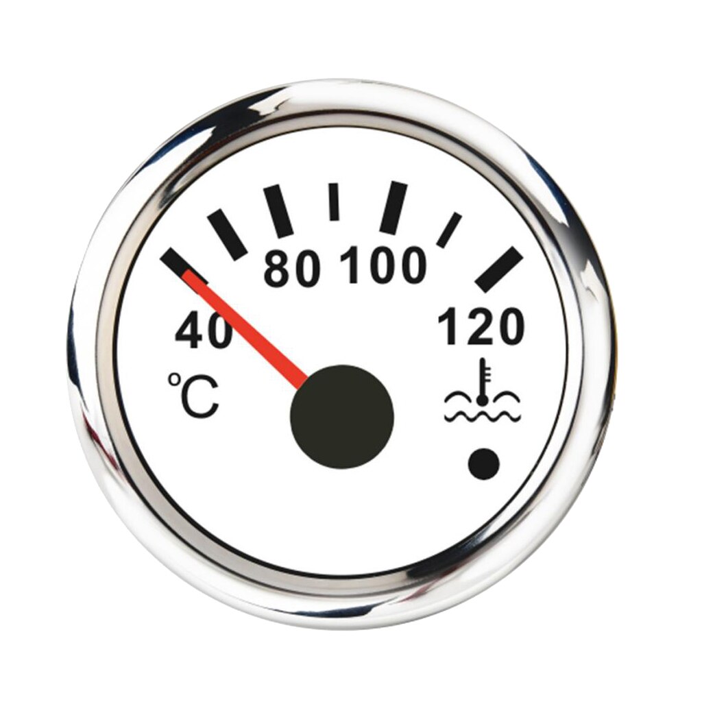 White Water Temperature Gauge Digital LED Volt Gauge w/ Back-light Gauge