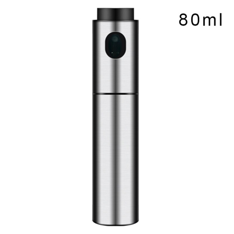 Keuken Bakken Olie Kok Olie Spray Lege Fles Azijn Fles Olie Dispenser Koken Tool Salade Bbq Koken Glas Olie Spuit: steel-80ml