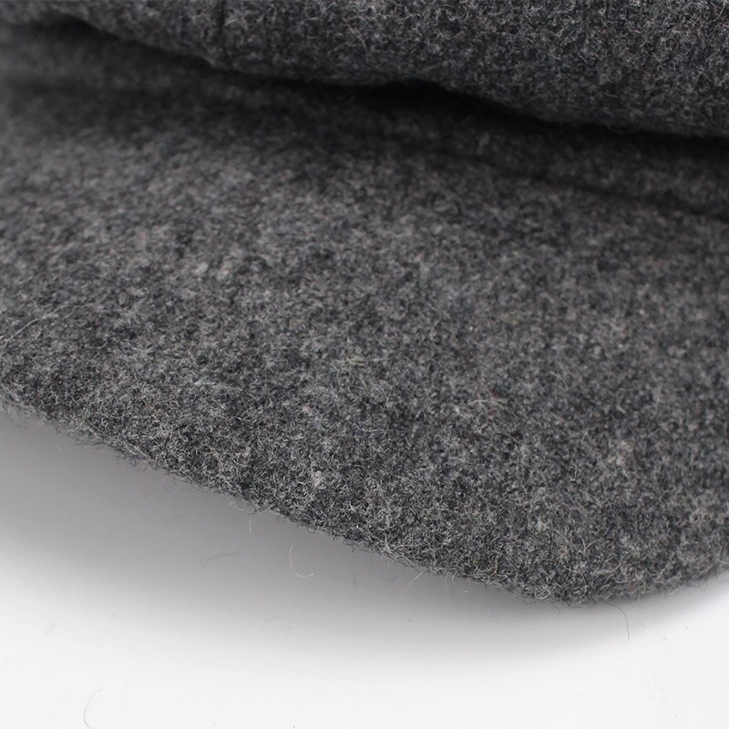 Boina de lana para mujer, gorro de , estilo informal,