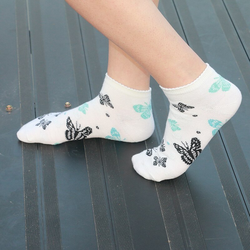 Katoen Leuke Vrouwen Sokken Lente Zomer Compressie Coolmax Slipper Sokken Enkel Korte Kousen Vrouwelijke Boot Sokken