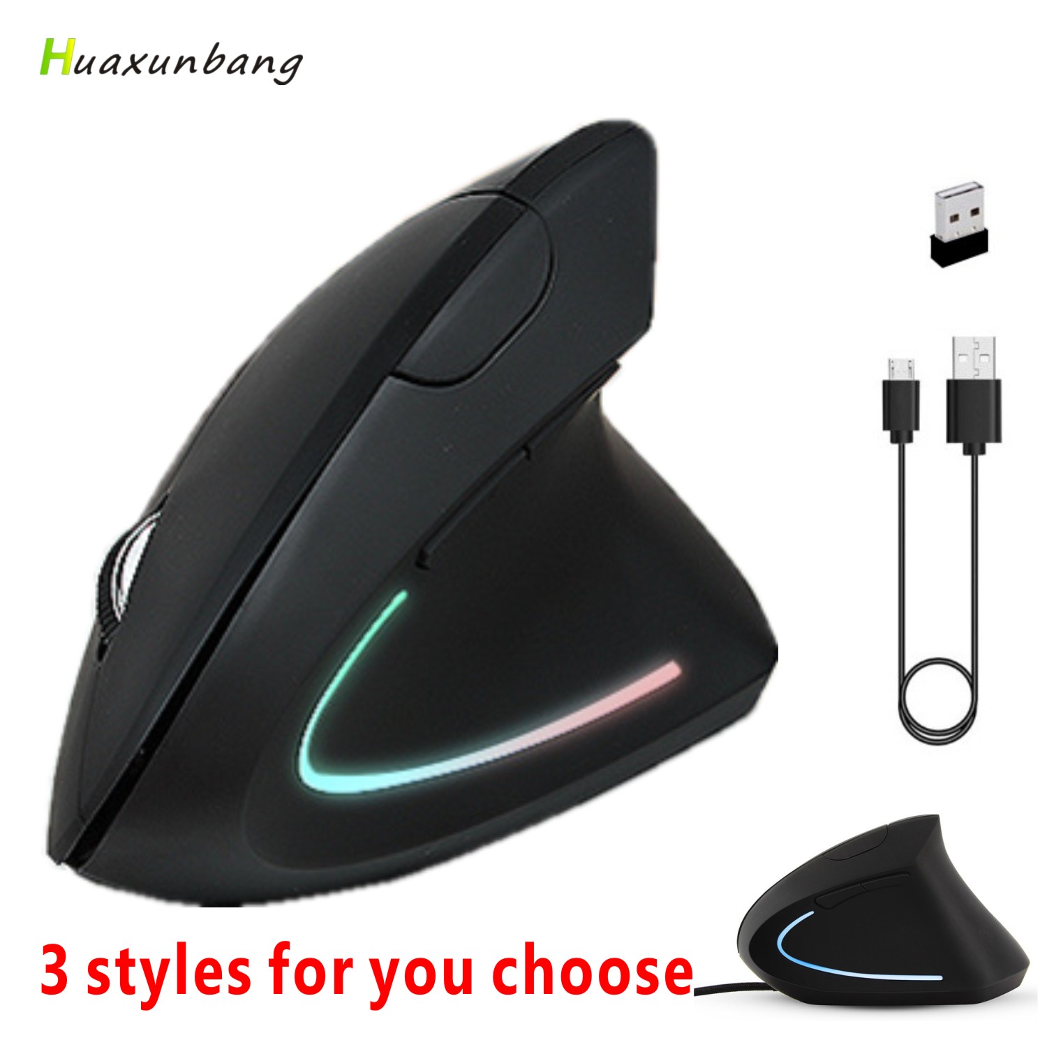 Draadloze Gaming Muis Gamer Mouse Voor Computer Pc Souris Verticale Ergonomische Oplaadbare Muizen Voor Laptop Bedrade Usb Mause Raton