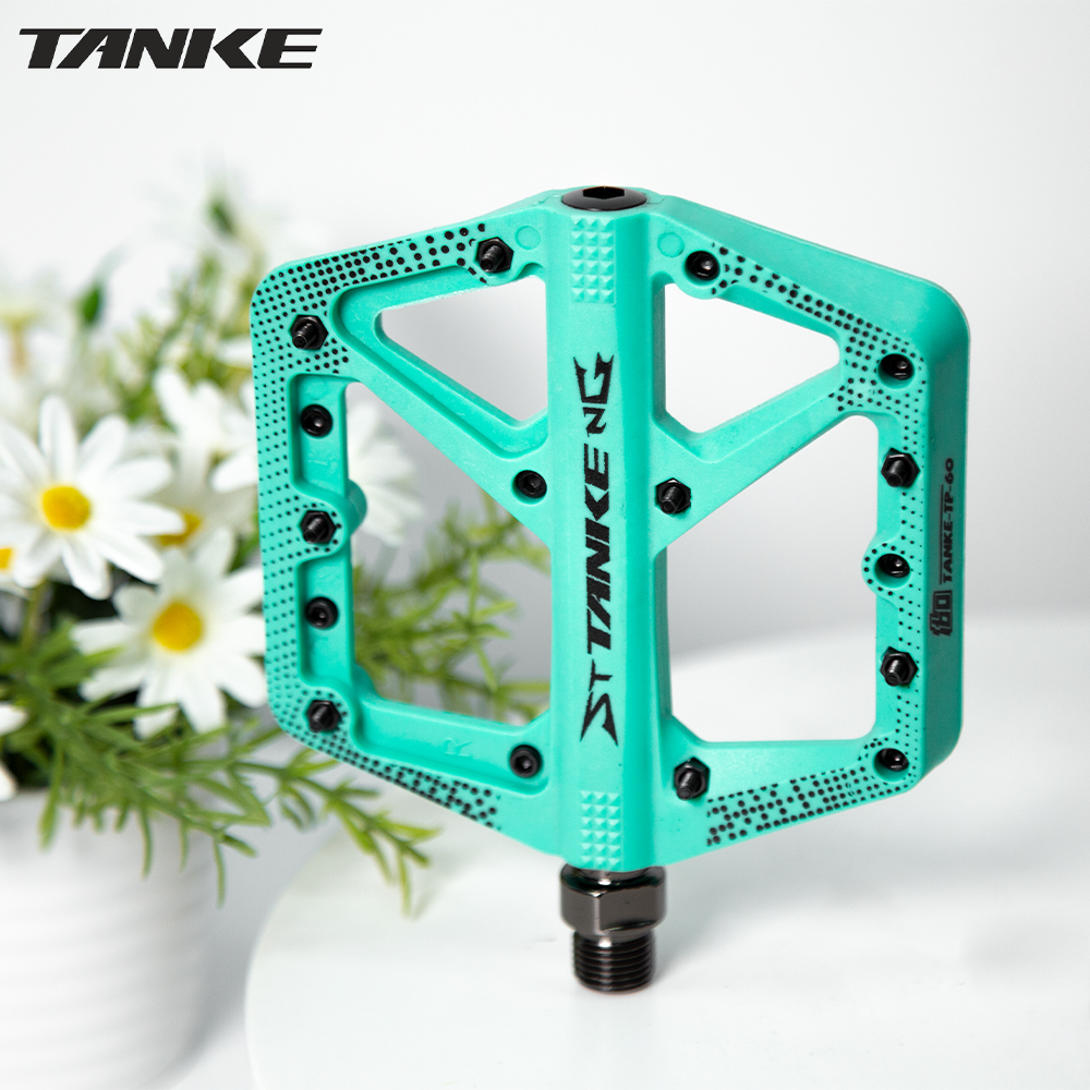 TANKE-Pedal de nailon para bicicleta de montaña, antideslizante, ancho, DU + 1 rodamiento, accesorios para ciclismo todoterreno, plataforma Universal BMX