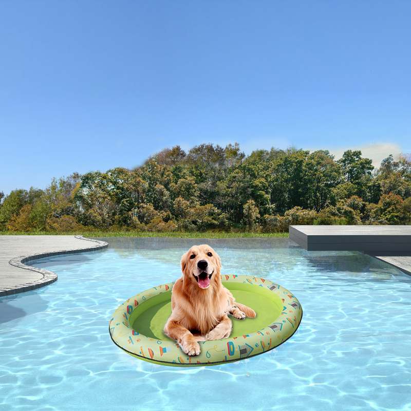 140*96cm Air Mattress Swimming Pool for Pet Dog Floating Pool Pet Water Toy Pool Row Bed Inflatable Beach Toy for Dogs Cats