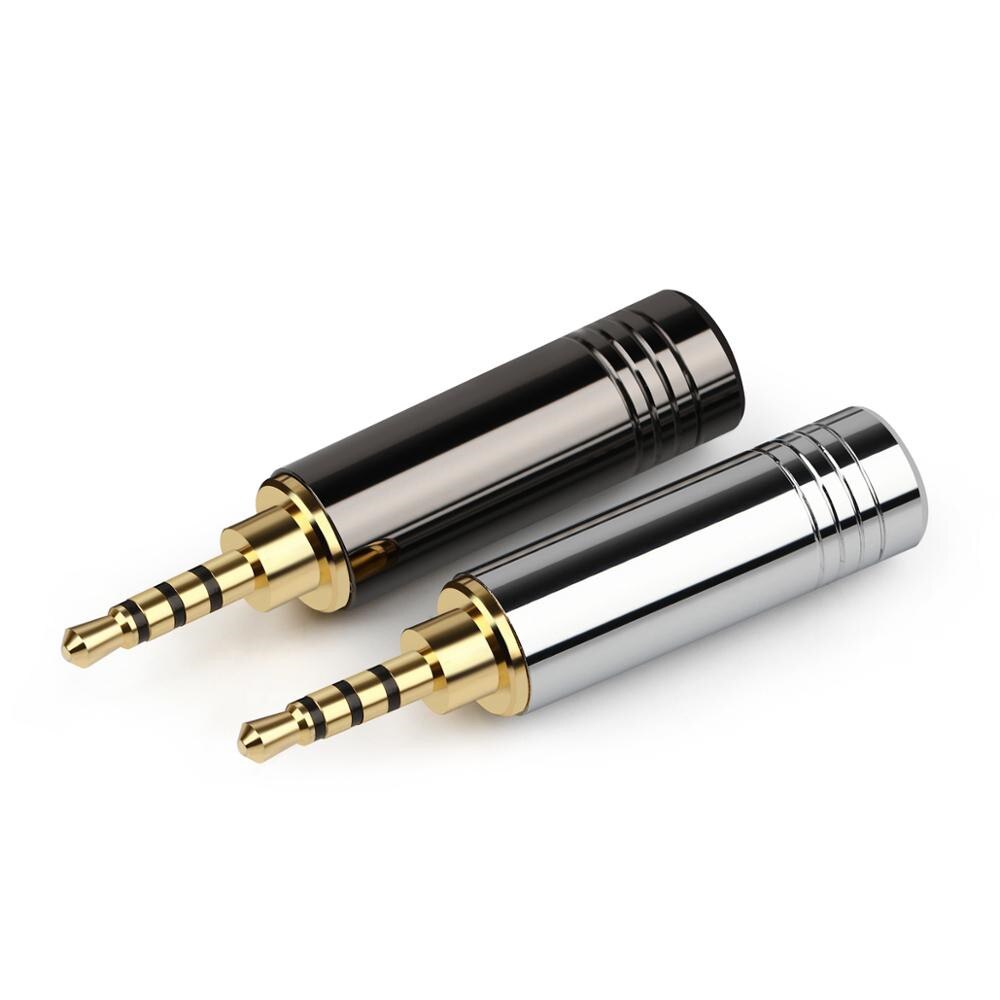 Audio Jack 2,5 Kopfhörer Stecker Vergoldet Kupfer Kopfhörer Draht Stecker Hifi 2,5mm Helle Shell Adapter Headset Ausgewogene Stecker