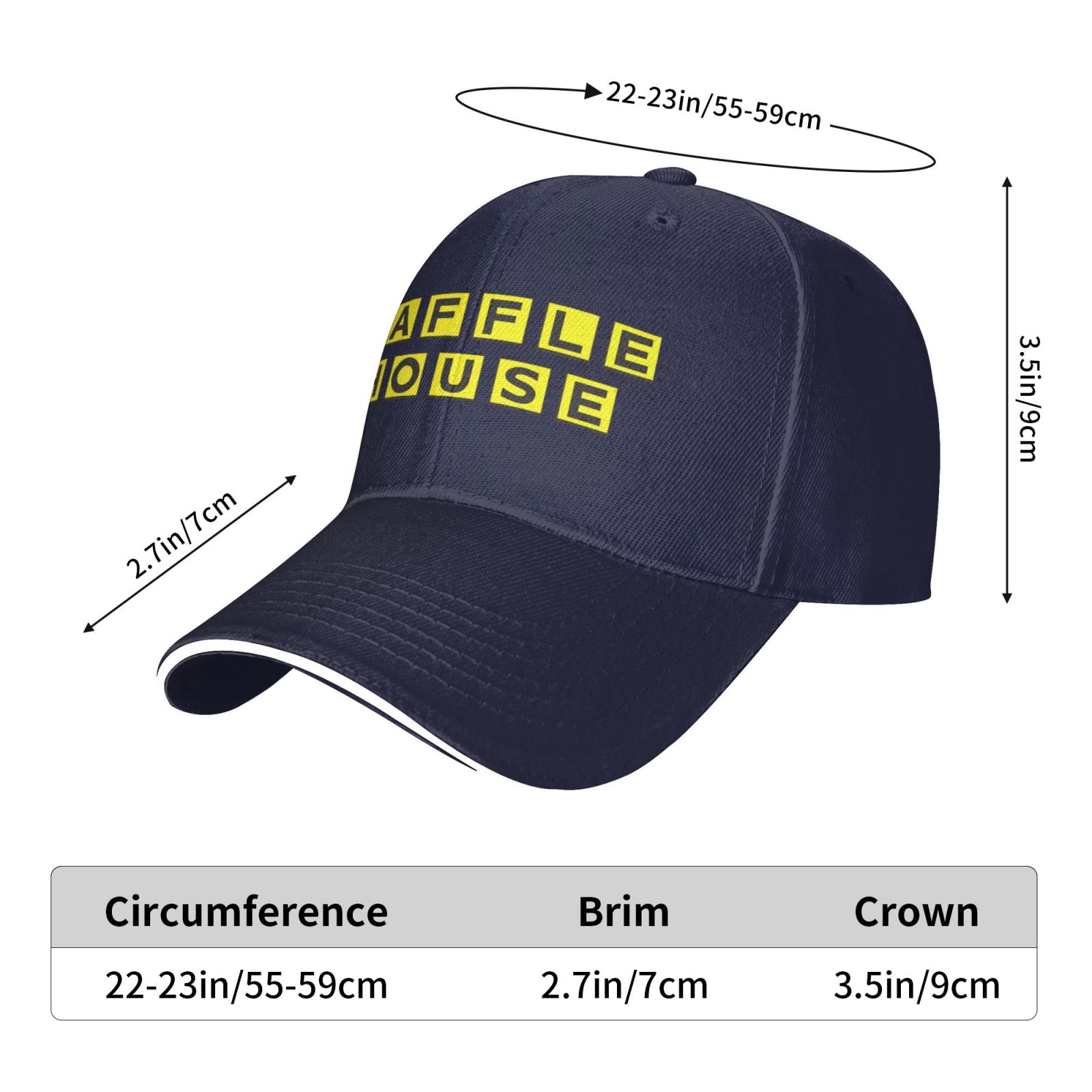 Unisex Sunscreen Waffle House Hat