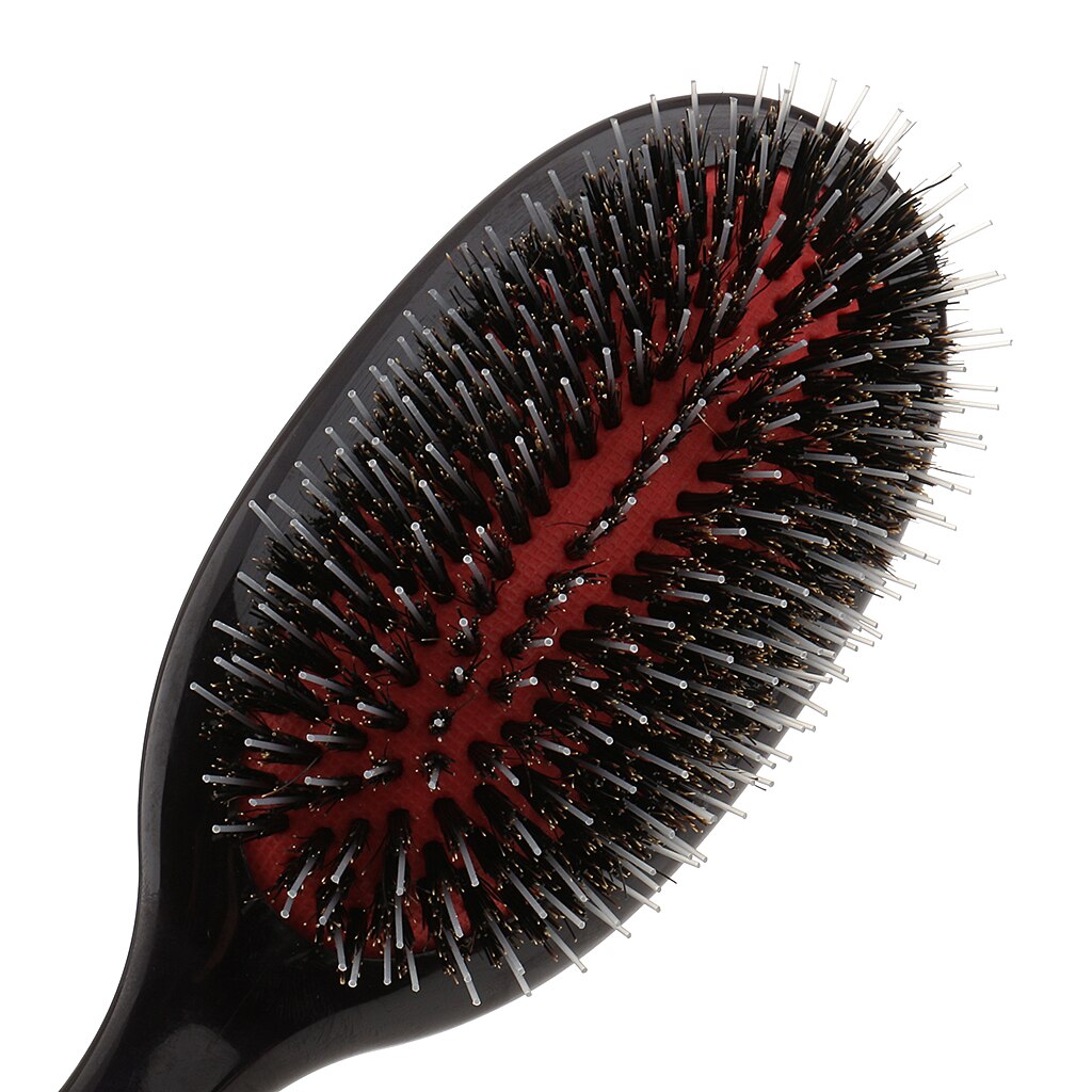 Extensión de pelo para el hogar, cepillo de peluca, cojín de peinado, herramienta de peinado, peine de espalda negro, desenredante y antiestático