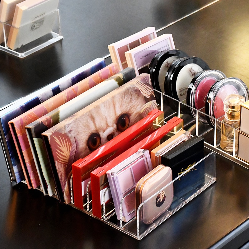 Lidschatten-Palette, Organizer, Lidschatten-Aufbewahrungstablett, Kosmetik-Gestell, machen-hoch-Werkzeuge, Fachhalter für Frauen, machen-hoch-Organizer