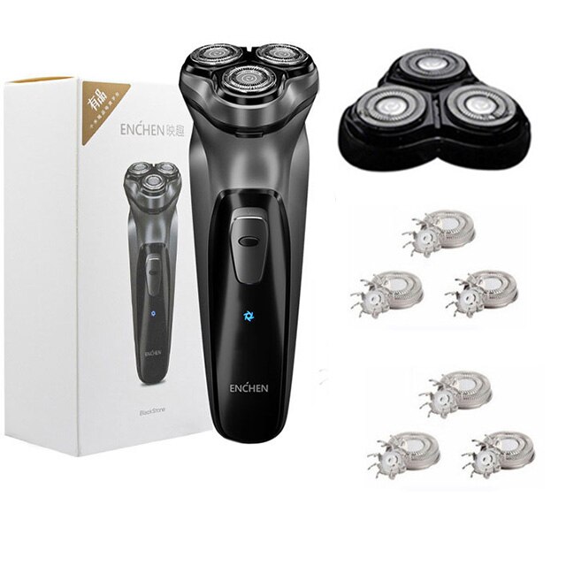 MIJIA Enchen 3D golarka elektryczna golarka męska zmywalny typ C USB golarka akumulatorowa trymer robić brody przenośne elektryczne golarki: Srebrny