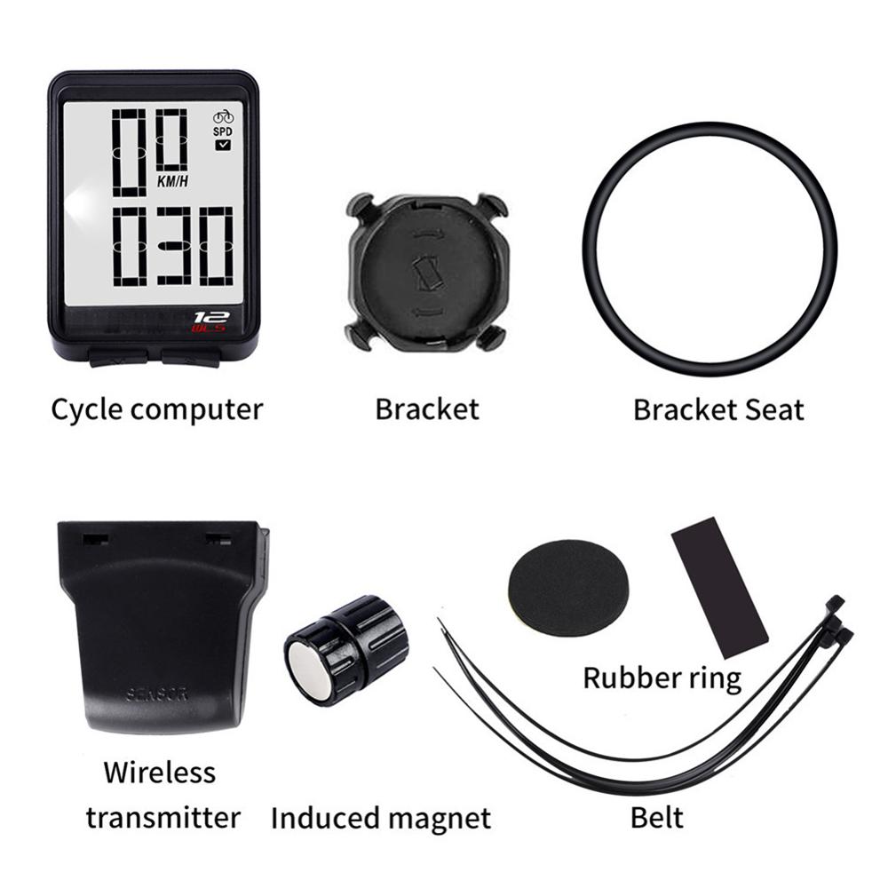 Mountain Bike Wireless Large Character Code Table MTB Waterproof Luminous Speedometer calorie counter Bicycle Accessories