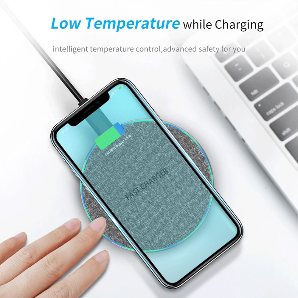Fdgao 20w qi kabelloses ladegerät für iphone 13 pro , 12 , 11 x xr  xs 8  s21 s20 s10 s9 samsung, usb typ c schnellladepad