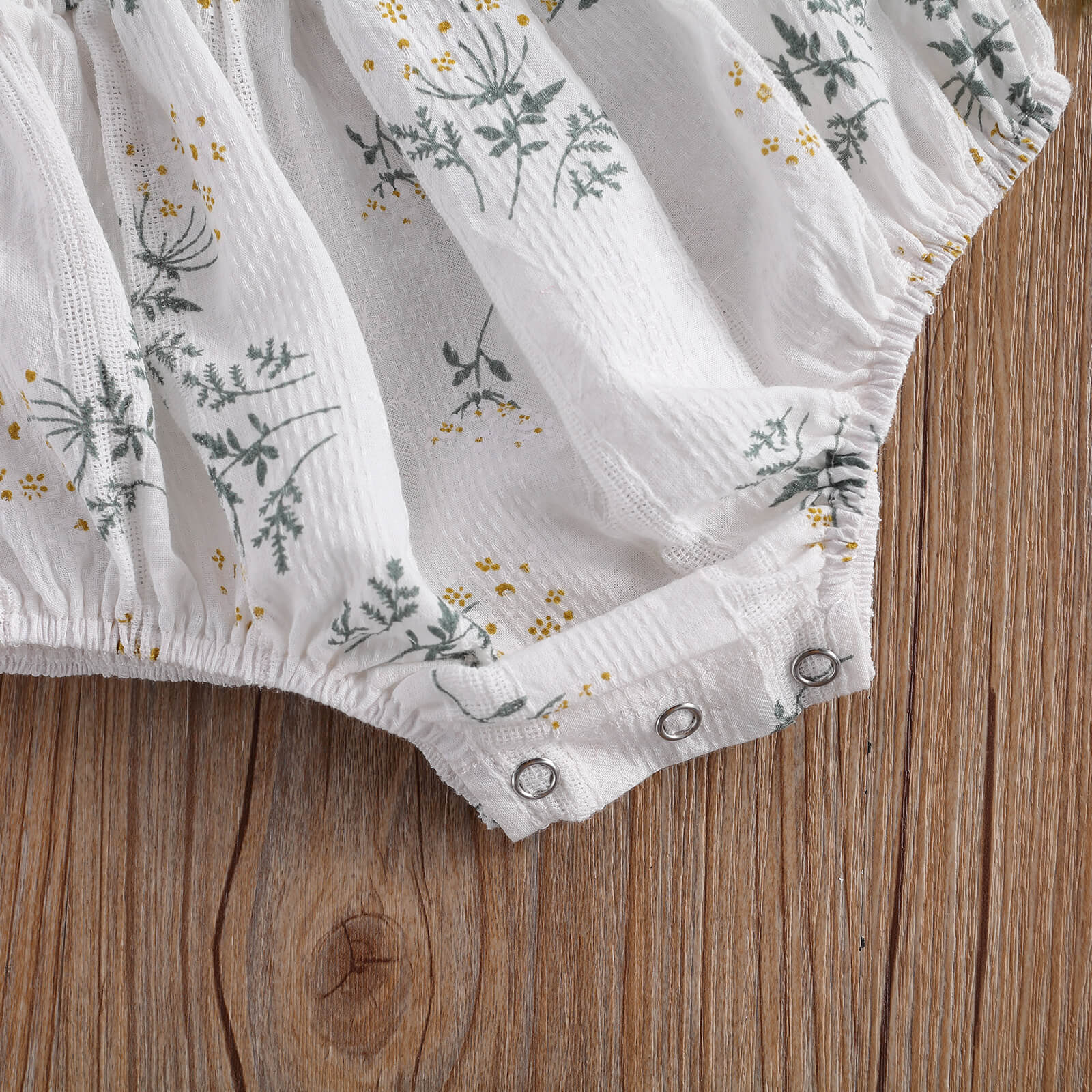 0-18M Leuke Baby Baby Girl Bloemen Romper Zomer Bandjes Bandage Bloemenprint Geplooide Playsuit + Hoofdband 2 Stuks Outfits