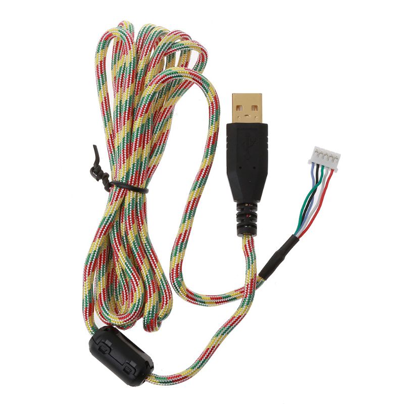 Diy universell paraplytau musekabler myk holdbar muselinje erstatning musetråd til logitech razer  a4 tech: 2