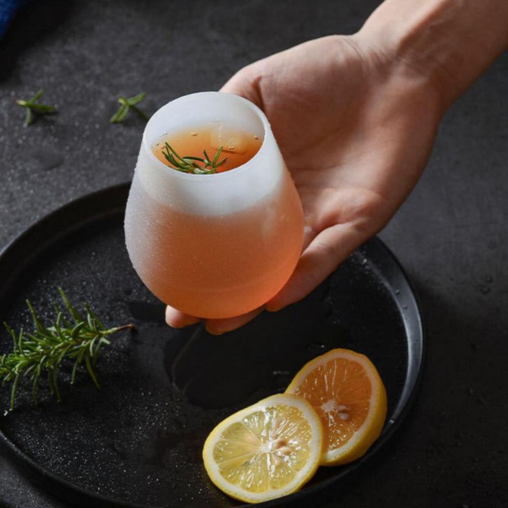 Soft Silicone Wine Glasses Camping Wine Glasses For Travel Camping Pool Picnic