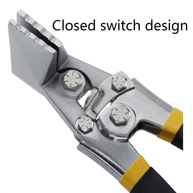 OOTDTY Sheet Metal Bending Pliers Hand Seamer Wide Jaw Straight 80mm/Elbow 80mm/Straight 150mm Tools for Welding Clamps
