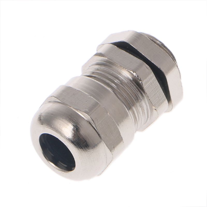 3PCS Stainless Steel PG7 3.0-6.5mm Waterproof Connector Metal Fixing Cable Gland 581C