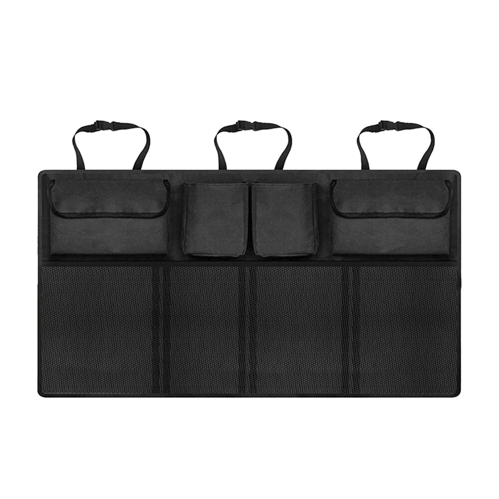 Auto Multi-Pocket Kofferbak Organisator Grote Capaciteit Vouwen Opbergtas Kofferbak Opbergen En Opruimen Kofferbak Organizer Auto Accessoires: Upgrade black