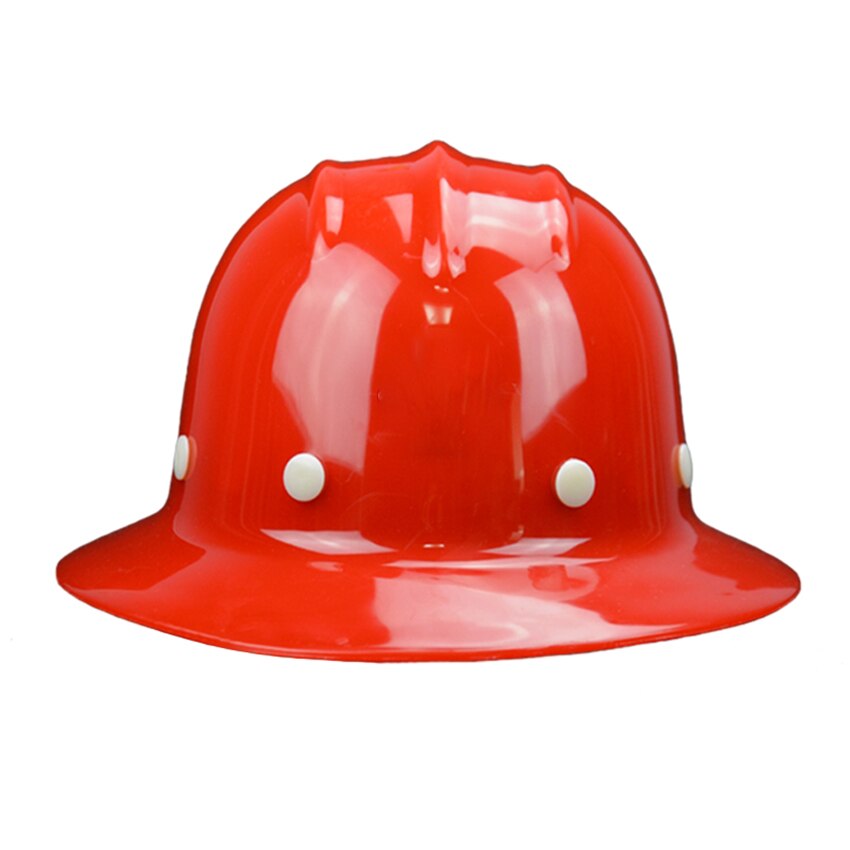 Volledige Rand Harde Hoed, 8-Point Ratchet Schorsing, Slagvastheid Veiligheid Helm Verstelbare Hoed, Rood, blauw, Geel, Wit: Rood