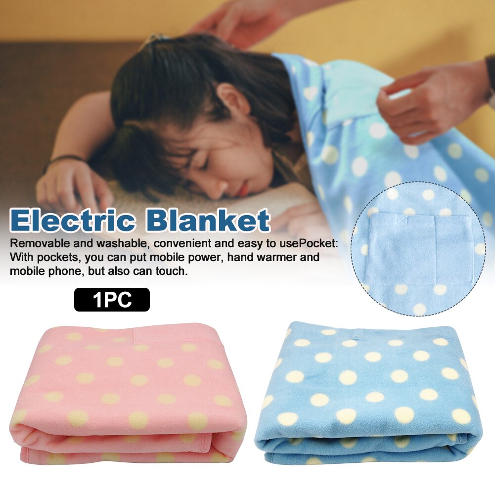 Washable Electric Blanket Lap Throw Car Multifunctional Heated Home Office Soft Warm Winter Traveling USB Powered Camping