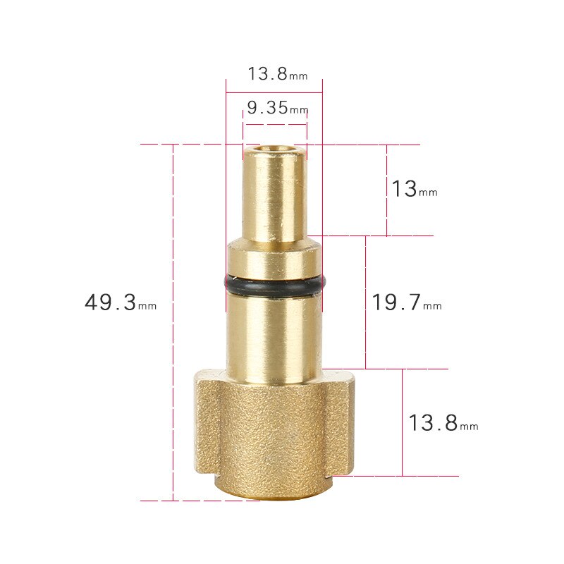 High Pressure Washer Wand Converter Connector for changing Lavor Fitting to 1/4 Quick Release Socket