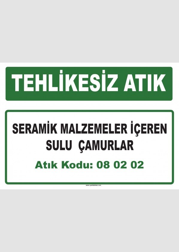 A 080202- keramiske materialer inneholder suluslam