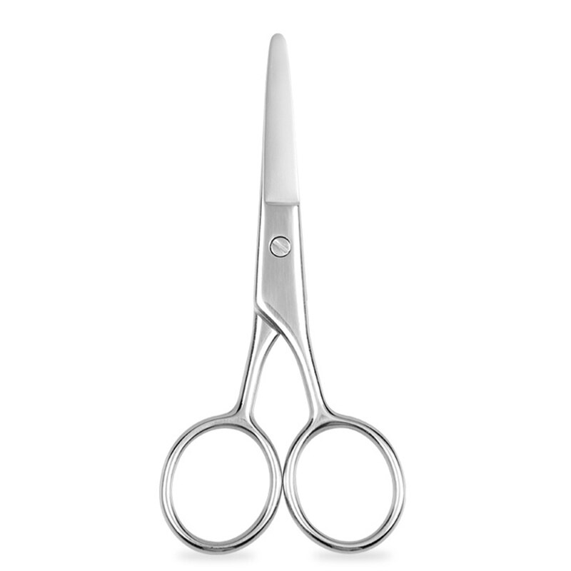 Tijeras de plata para mujer y hombre, utensilio de belleza para cejas, removedor de pelo, herramientas de maquillaje de acero inoxidable, nueva , 1 ud.: STYLE-2