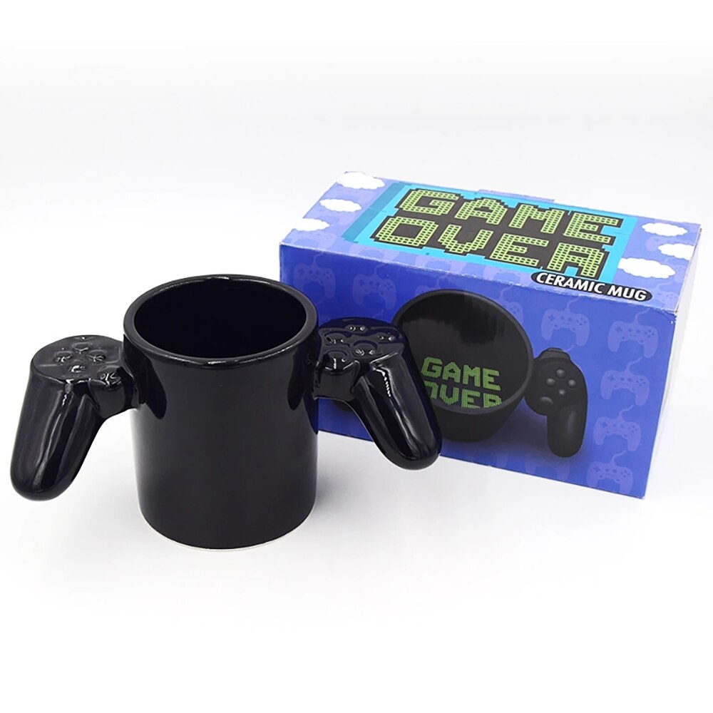 Neue 380mL Keramik Kreative Spiel Über Kaffee Milch Tee Tassen 3D Spiel Regler Griff Becher Tasse Gameboy Geburtstag Weihnachten