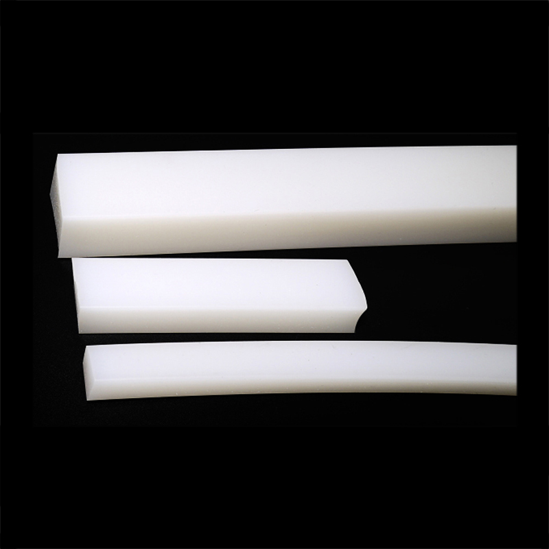 Solid Silicone Rubber Sealing Strip High Temperature Resistant Weatherstrip Square Bars for Mechanical Shock Absorption Welt