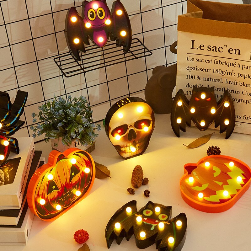 AF1030 Halloween Decoration LED Paper Pumpkin Hanging Lantern Light Lamp Halloween Decorations