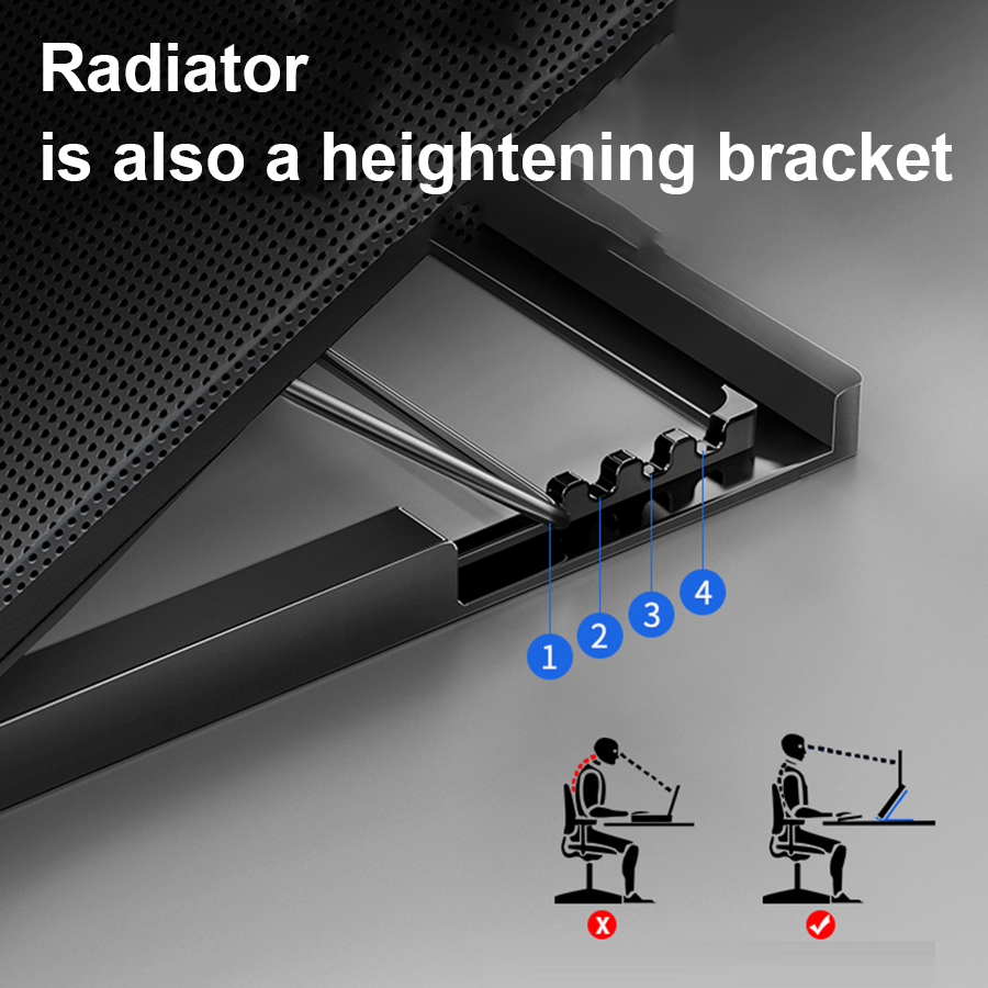 Portable Laptop Stand Cooler Base Support Notebook Cooling Pad Holder For Macbook Gamer PC Laptop Accessories Cooler For CPU