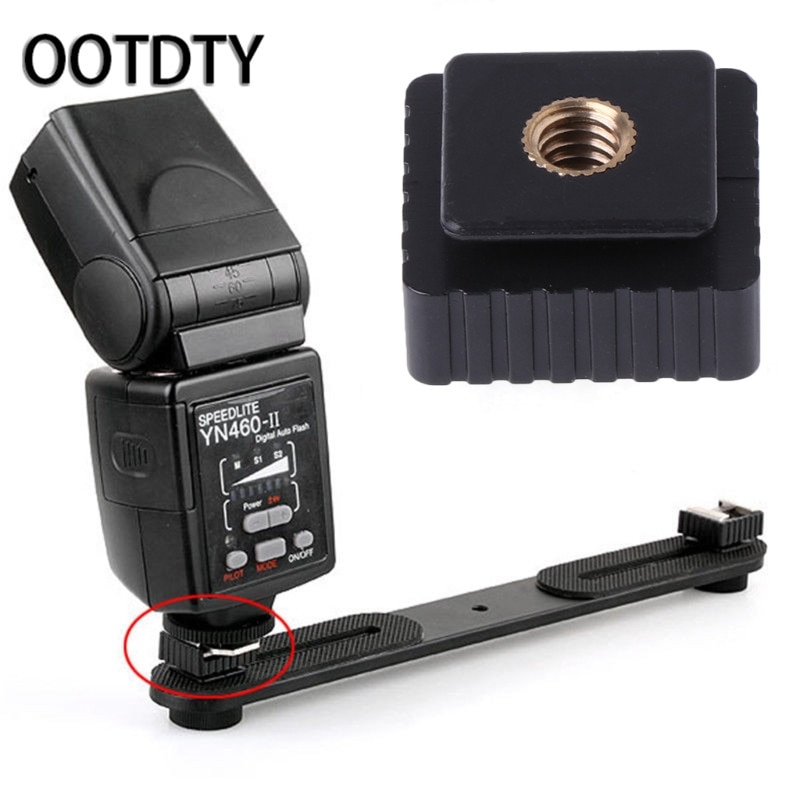 Ootdty Shoe Mount Adapter 1/4 "Schroef Hoofd Draad Voor Studio Light Stand