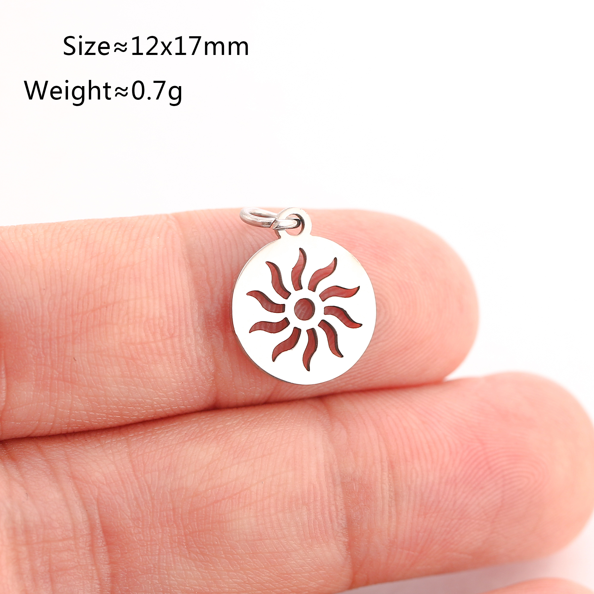 5 stuks/set dierenklauw bedeltjes van roestvrij staal: kat/olifant/kolibrie/yoga bedeltje voor het maken van doe-het-zelf kettingen, oorbellen, sieraden en hangers: Blauw wit verzinkt