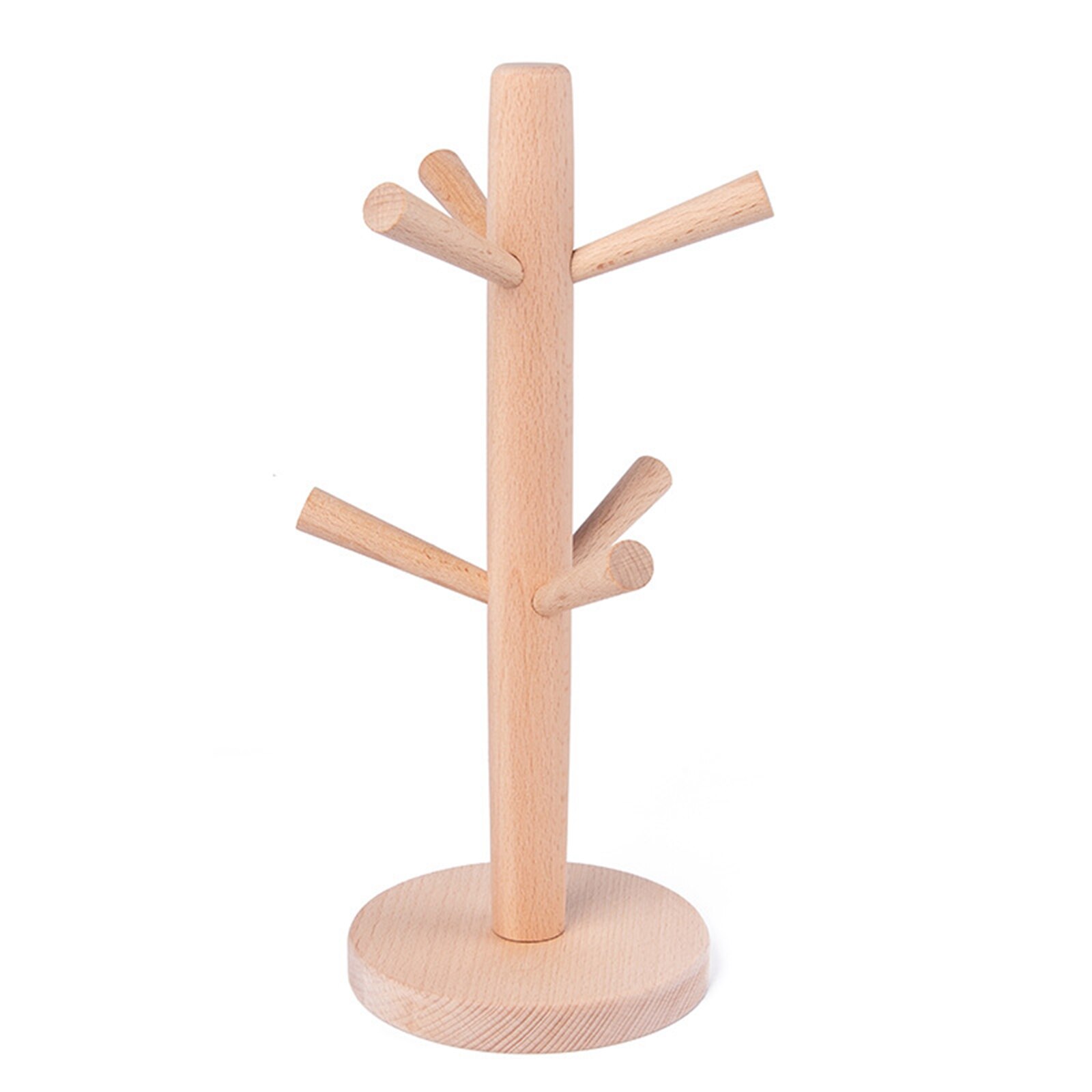 Mug Holder Tree, Wooden Cup Holder Mug Tree Holder Rack Tabletop Holder, Tea Coffee Mug Hooks Mug Cup Tree Storage Display Stand: B