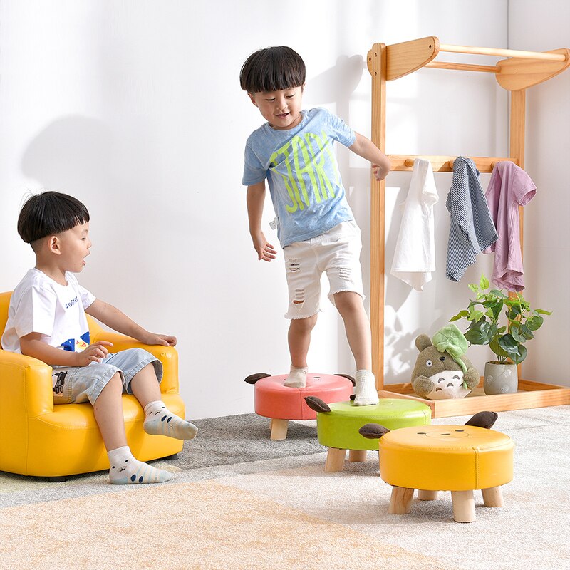 hogar sofá taburete bonito tela arte sala de estar mesa de té mound madera pequeño taburetes para pie BANCO DE taburetes para niños
