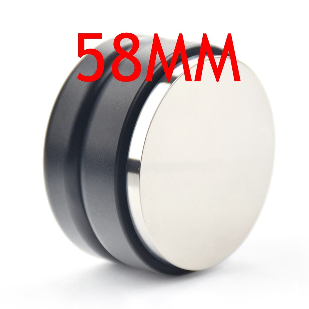 Ecocoffee Adjustable Coffee Tamper 58MM 304 Stainless Steel Coffee Distributor Barista Coffee Maker: 58MM Black