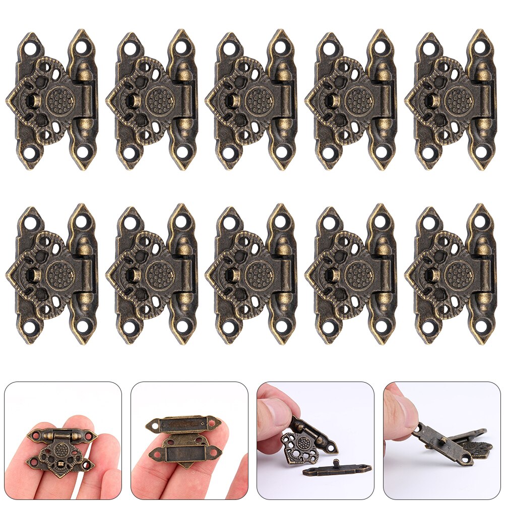 10 Sets Simple Useful Jewelry Box Buckle Box Buckle Jewelry Box Lock Retro Lock Buckle