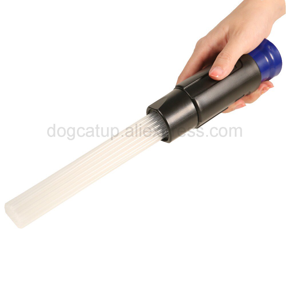 Vacuum Cleaner Brush Dust Remover Expert Mud Cleaner Vacuum Attachment Dirt Collector Mini Dust Catcher Vac Cleaning Nozzle Pet: Blue