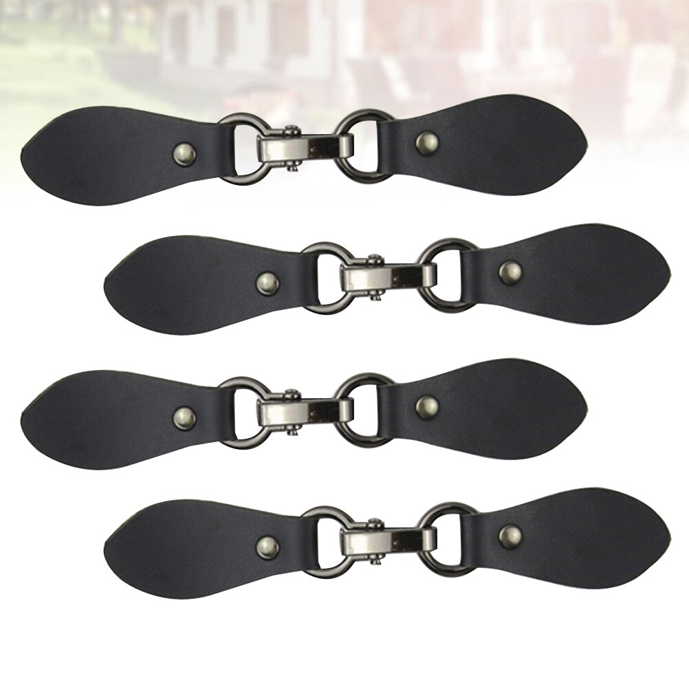 4PCS Clothing Hook Buckles Metal Buckles Wind Coat Fastener Overcoat Leather Connectors for Shop Store Tailor's: Picture 1