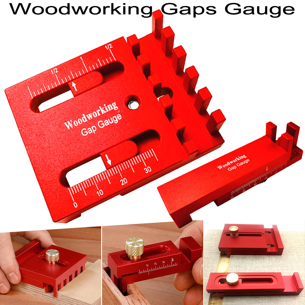 Woodworking Gaps Gauge Measuring Instrument Home Tool Saw Seam Gauge Slots Adjuster Regulator Woodworking Feeler Ruler Tools