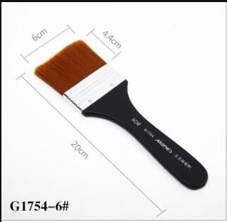 Pincel de lana de nailon para pintura de acuarela, pigmento de pintura acrílica, pincel para pintar Graffiti, suministros de herramientas de arte (2 #3/4 #/5 #6 #7 #8 #): 6cm