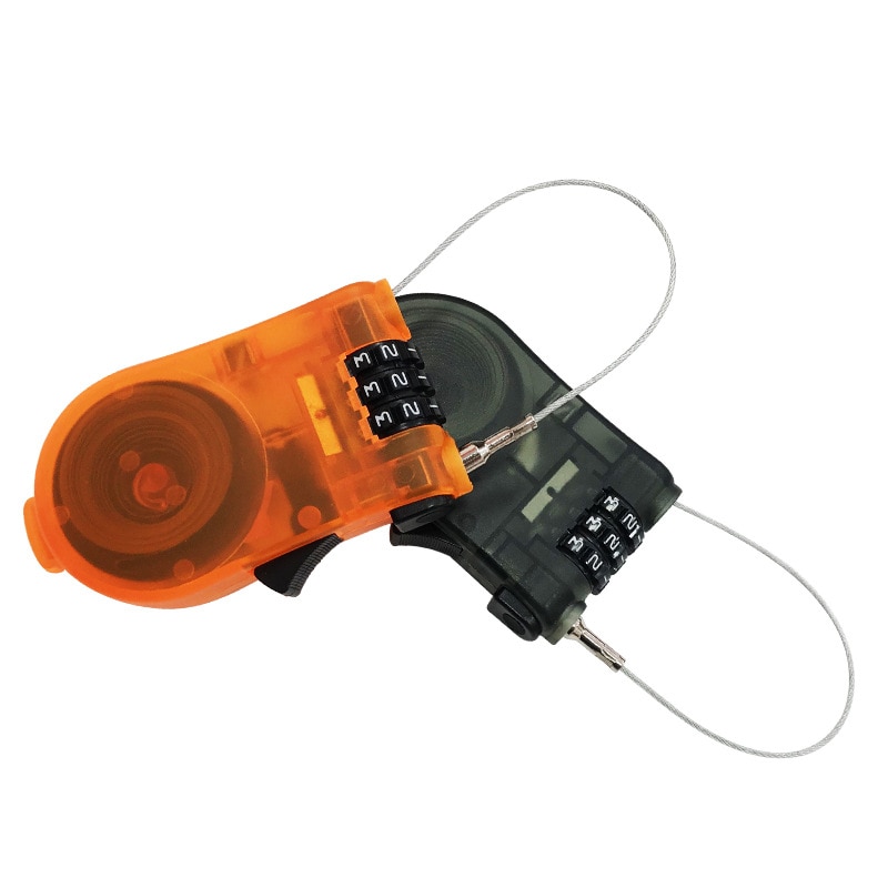 TANDT bicycle Pad lock password Bicycle Parts Mini Extendable Wire Anti Theft MTB Security Code Cable Lock ski combination