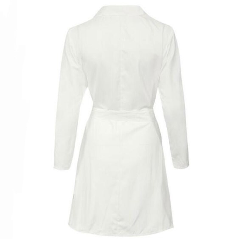 U-swear herfst lange trenchcoat voor dames witte trenchcoat kantoor dame formele trenchcoat sexy v-hals slanke vrouwelijke jas