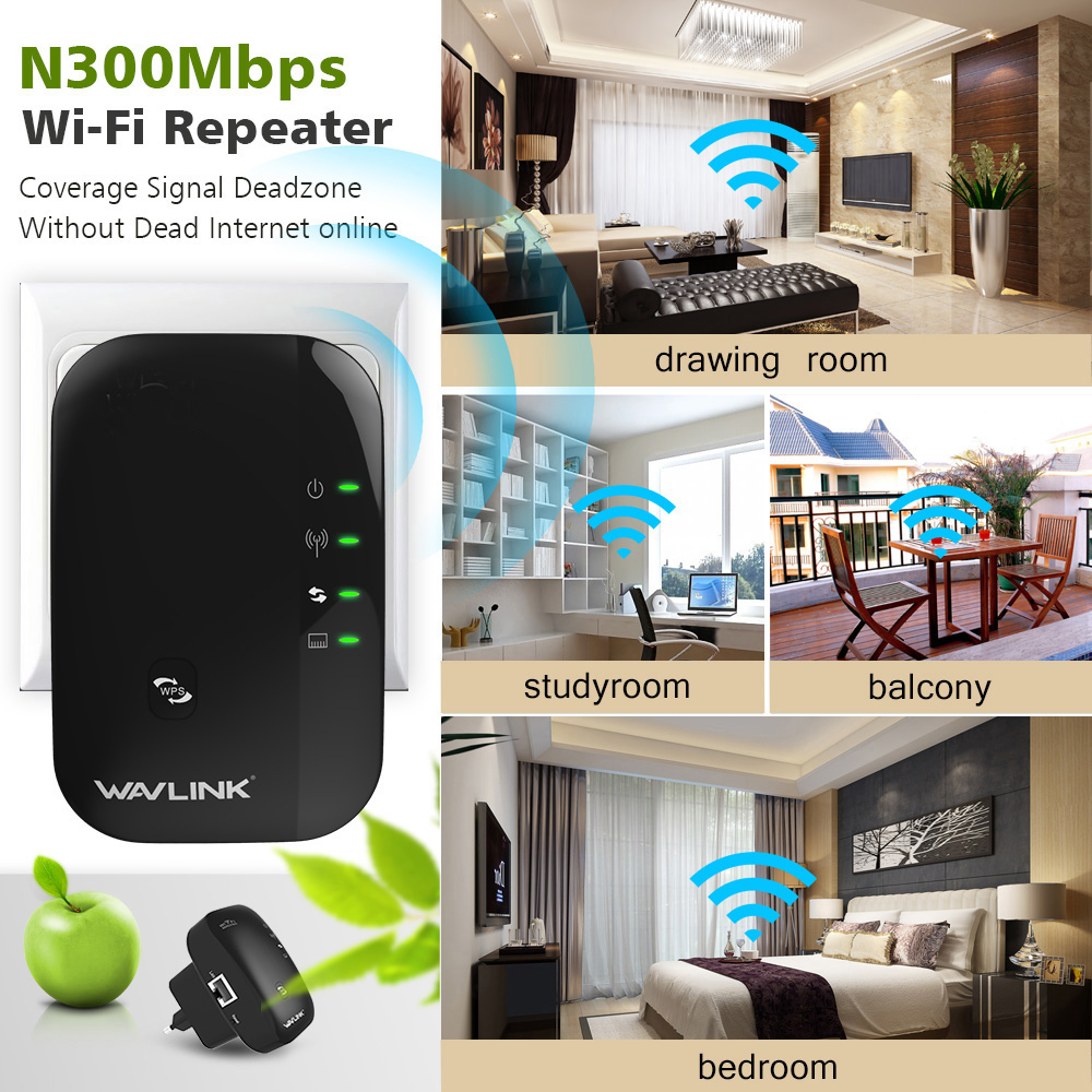 Wavlink Wifi Repeater Wifi Extender 300Mbps Wifi Versterker 802.11N/B/G Booster Wi-fi Repetidor Access Point lange Range Extender